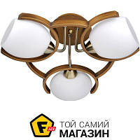 Люстра Victoria Lighting Люстра стельова 3x40 Вт E14 горіх Odeon/PL3