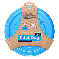 Игровая тарелка для апортировки PitchDog 24 см Голубой ES, код: 7565450