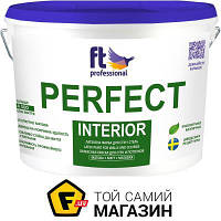 Краска Ft Professional Краска латексная водоэмульсионная Perfect Interior Base А мат белый 10 л