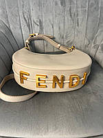 Брендова жіноча сумка Fendi Hobo через плече молодіжна літня сумка Fendi, Сумки через плече жіночі