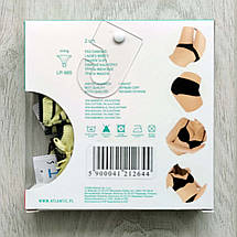 Набір 2 шт. жіночих стрінгів ATLANTIC з принтом зебра жовті, розмір S, фото 4