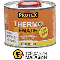 Эмаль Protex Эмаль термостойкая Thermo черный полумат 0.37 л 0.4 кг