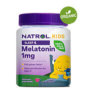 Natrol, Kids, Мелатонін, для дітей від 4 років, ягідний смак, 90 мармеладок