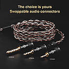 ⇒ TRN RedChain – змінний модульний 4-х житловий посріблений кабель для провідних iem's., фото 3