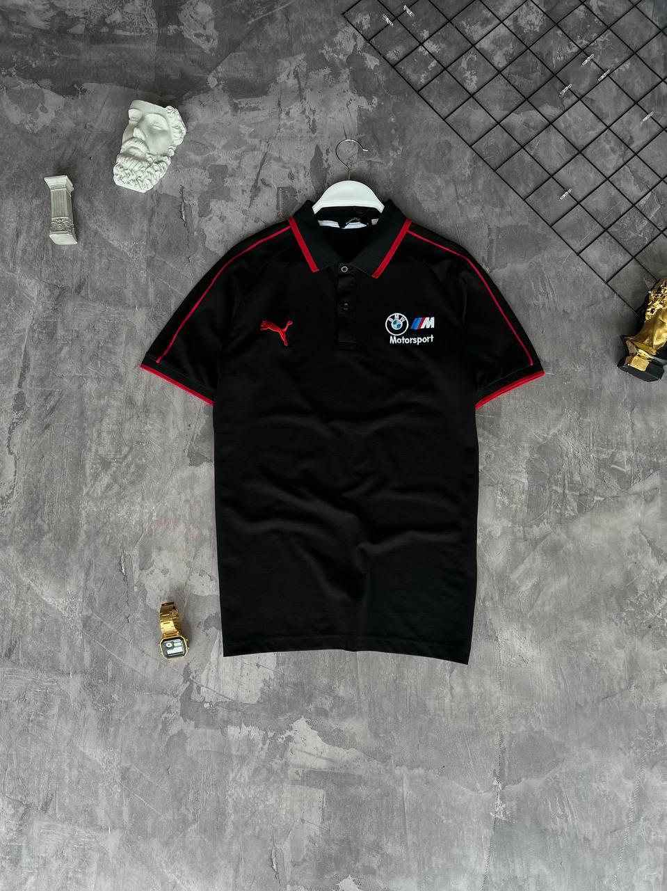 Чоловіча футболка поло PUMA BMW Motorsport M1897 чорна