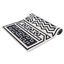 Килимок для йоги замшевий Record 183x61x0,3см двошаровий з фіксуючим ременем у комплекті, фото 4