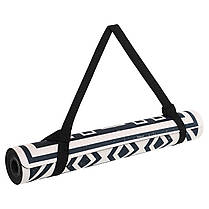 Килимок для йоги замшевий Record 183x61x0,3см двошаровий з фіксуючим ременем у комплекті, фото 5