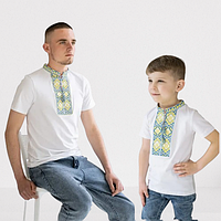 Семейный комплект парные футболки для отца и сына