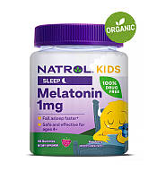 Natrol, Kids, Мелатонин, для детей от 4 лет, ягодный вкус, 60 мармеладок