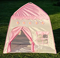 Детская игровая палатка в виде домика розовая «D-s»
