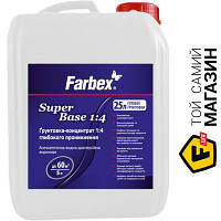 Грунтовка Farbex Грунтовка глубокопроникающая 1:4 SuperBase 5 л