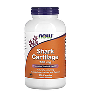 Акульий хрящ, Shark Cartilage, Now Foods, 750 мг, 300 капсул (NOW-03272)