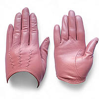 Перчатки кожаные женские без подкладки розовые Pitas 1183_6,5