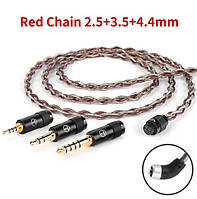 TRN RedChain – змінний посріблений 4-х житловий кабель для дротових навушників