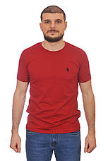 Футболка чоловіча Polo 24-Y-248900 бордова, фото 2