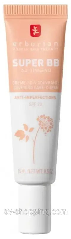 Тонуючий BB крем коректор для обличчя  Erborian Super BB Cream SPF20 Claire 40 ml