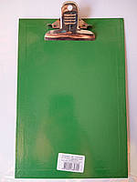 Планшет А5 с прижимом цвет зелёный ламинированный картон 2мм Item