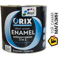 Эмаль Atoll Эмаль ORIX COLOR 3 в 1 RAL 5010 синий глянец 2л