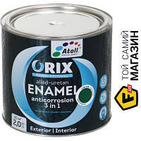 Эмаль Atoll Эмаль ORIX COLOR 3 в 1 RAL 6029 зеленый глянец 2л