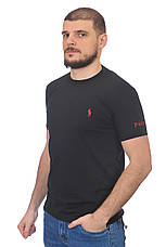 Футболка чоловіча Polo 24-Y-248900 чорна, фото 4