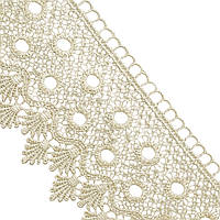 Мереживо макраме 8,0 см колір - молочний