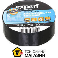 Изолента Expert Power Изолента ПВХ 0,13x30 мм 40 м черная ПВХ