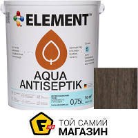 Element Лазурь-антисептик Aqua венге шелковистый глянец 0.75 л