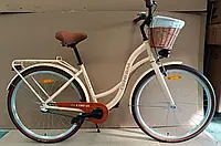 Велосипед міський Corso Dream 28" обладнання Shimano Nexus-3, 3 швидкості, алюмінієва рама, корзина, фара