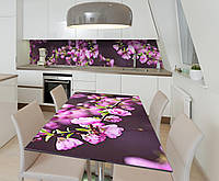 Наклейка виниловая на стол Zatarga Цветущие ветки 3Д 650х1200 мм PP, код: 5567138