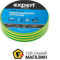 Изолента Expert Power Изолента 0,18х19 мм 20 м желто-зеленая ПВХ