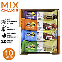 Батончик FitWin Protein Bar 20%, 10x60 грамм MIX