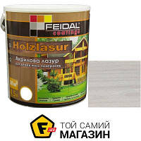 Feidal Лазурь Holzlasur белый шелковистый глянец 4.5 л