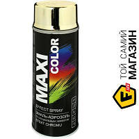 Автомобильная краска Maxi Color Эмаль аэрозольная эффект золота глянец 400 мл