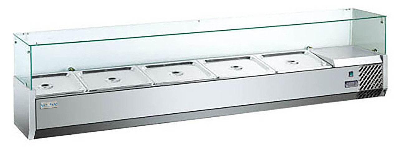 Холодильна вітрина для топінгу GF-VRX1500/330-H6C