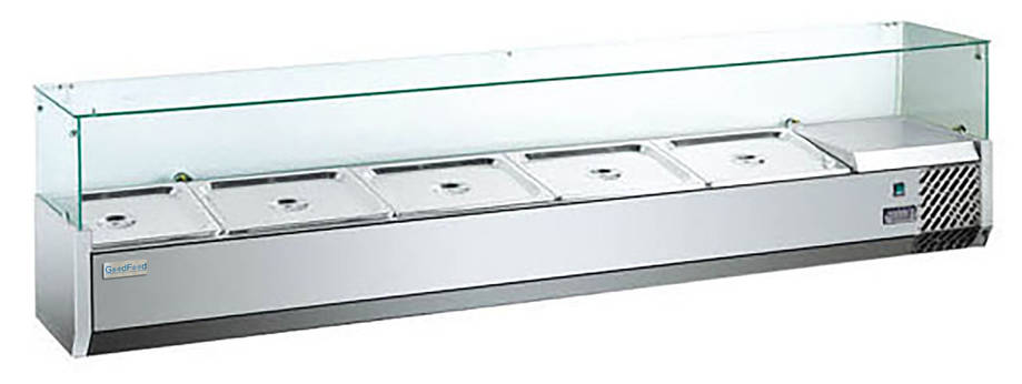 Холодильна вітрина для топінгу GF-VRX1500/330-H6C, фото 1