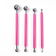 Стеки для моделювання - Набір із 8 кульок від 4 мм до 19 мм - RED, фото 2