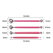Стеки для моделювання - Набір із 8 кульок від 4 мм до 19 мм - RED, фото 5