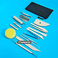 Набір інструментів для ліплення та скульптури 17 в 1 - Професійні гончарні інструменти, фото 3