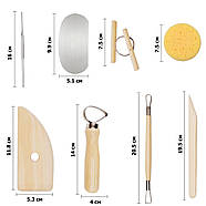 Набір інструментів для створення скульптур - 8 штук - Професійні гончарні інструменти, фото 3