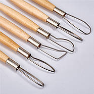 Петля двустроння - 6 шт - Професійні інструменти для ліплення - Набір стеків, фото 4