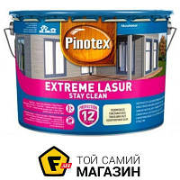 Pinotex Деревозащитное средство extreme lazure stay clean прозрачный полумат 3 л