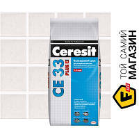 Ceresit Затирка для плитки CE 33 Plus 100 5 кг белый