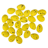 Набор мини крашенок "Перепелиные яйца", желтые 3,5 см, набор 24 шт.