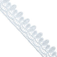Мереживо макраме 3.5 см колір - білий