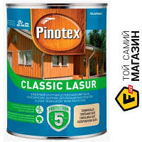 Pinotex Деревозащитное средство Classic Lasur бесцветный мат 1 л