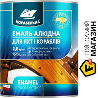 Эмаль Корабельная Эмаль алкидная ПФ-115 ярко-голубой глянец 2.8кг