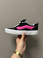 Кроссовки Vans Knu Skool Black Pink весна/лето/осень va12