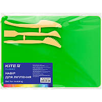 Набор для лепки Kite Classic K-1140-04 (доска + 3 стеки), зеленый