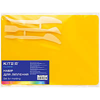 Набор для лепки Kite Classic K-1140-08 (доска + 3 стеки), желтый