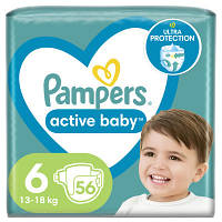 Підгузки Pampers Active Baby Giant Розмір 6 13-18 кг 56 шт 8001090950130 d